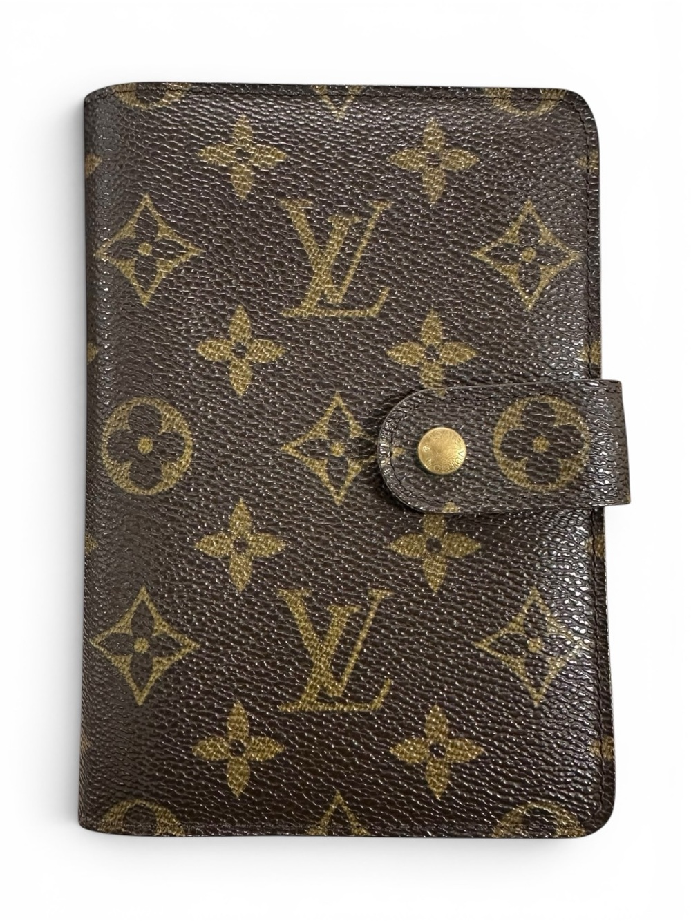Louis Vuitton Monogram Leather Zip Around Bifold Passport Organizer Wallet